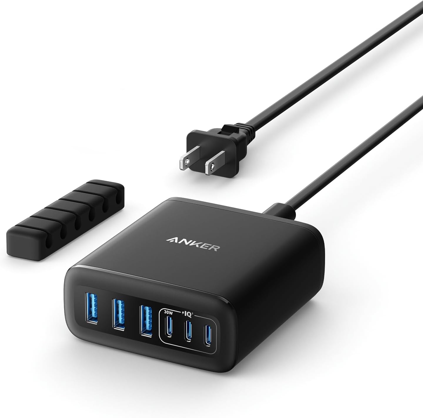 Anker Desktop Charger, Fast Charging USB C Charger with 112W Max 6-Port