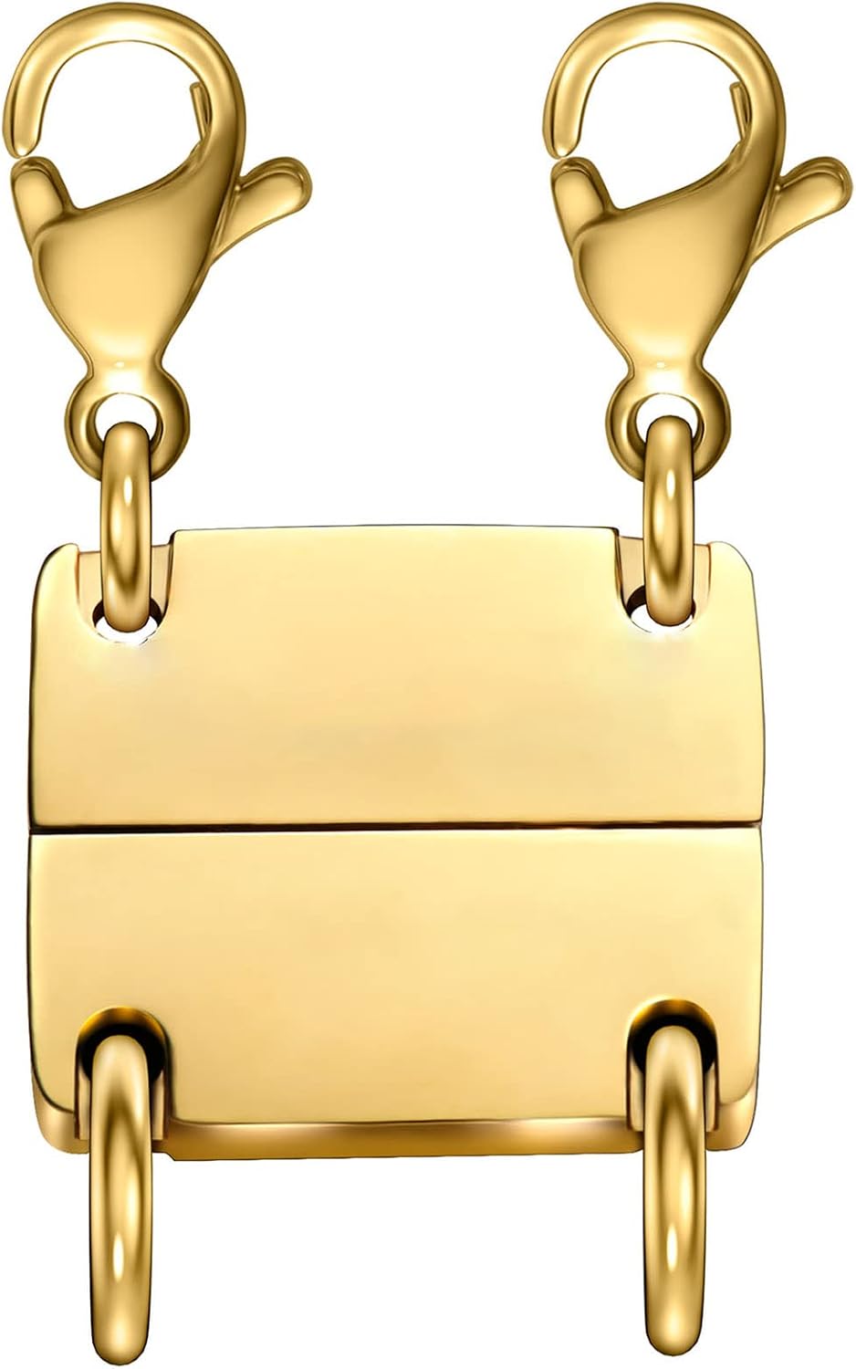 Dailyacc Layering Magnetic Necklace Clasp,18 K Gold and Silver Separator for Stackable Necklaces