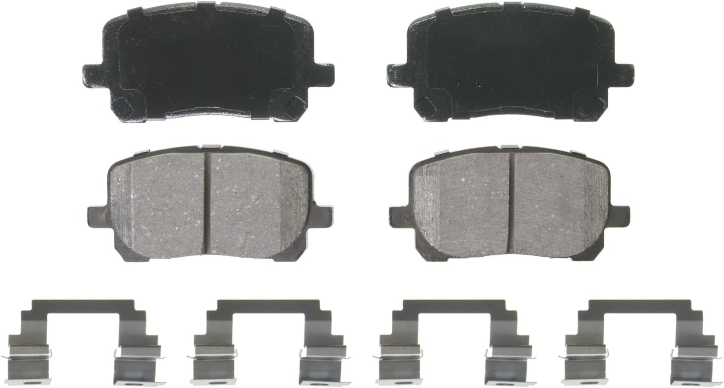 Wagner QS ZD923 Disc Brake Pad Set, Chamfered Edges for Smooth, Quiet Stops, Fits 2003–2008 Toyota Corolla