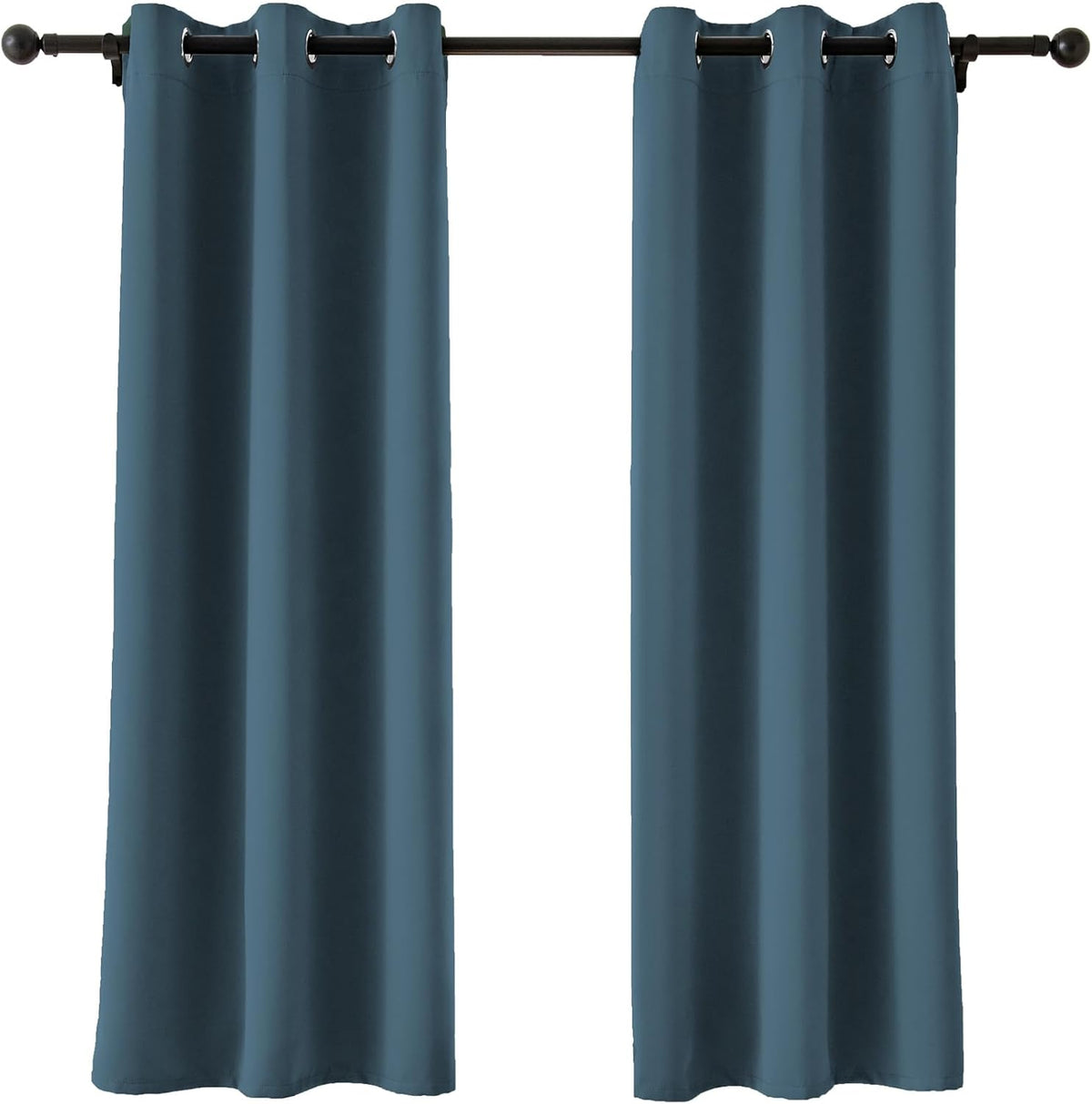 Pickluc Blackout Curtains 63 Inches Long 2 Panels, Black Out Drapes for Bedroom or Living Room, Back Tab and Rod Pocket Top, Set of Two, Sage Green, 52" Wide and 63" Length
