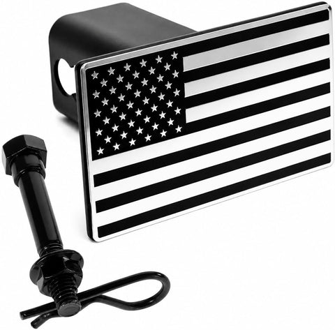 American Flag Metal Trailer Hitch Cover