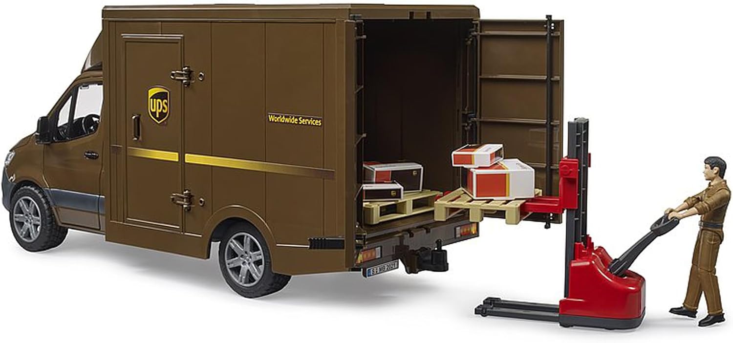 Bruder 02678 MB Sprinter UPS with Driver and Accessories