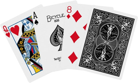 Bicycle Black Playing Cards Standard Index Poker Size Classic Deck