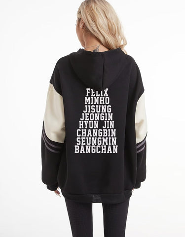 JUNG KOOK SKZ Hoodie Felix Hyunjin Bangchan New Album Star Concert Sweater Support Sweatshirt Shirt Skz Merch for Women