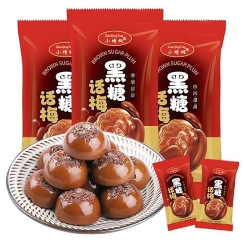 Brown Sugar Preserved Plum Candy, Sour and Sweet Plum Candy, Fruit Hard Sugar, Ready To Eat Sweet Snacks,Chinese Traditional Pastry, Instant Dim Sum, Wedding Candies, Dessert Snacks Gifts (1500g)