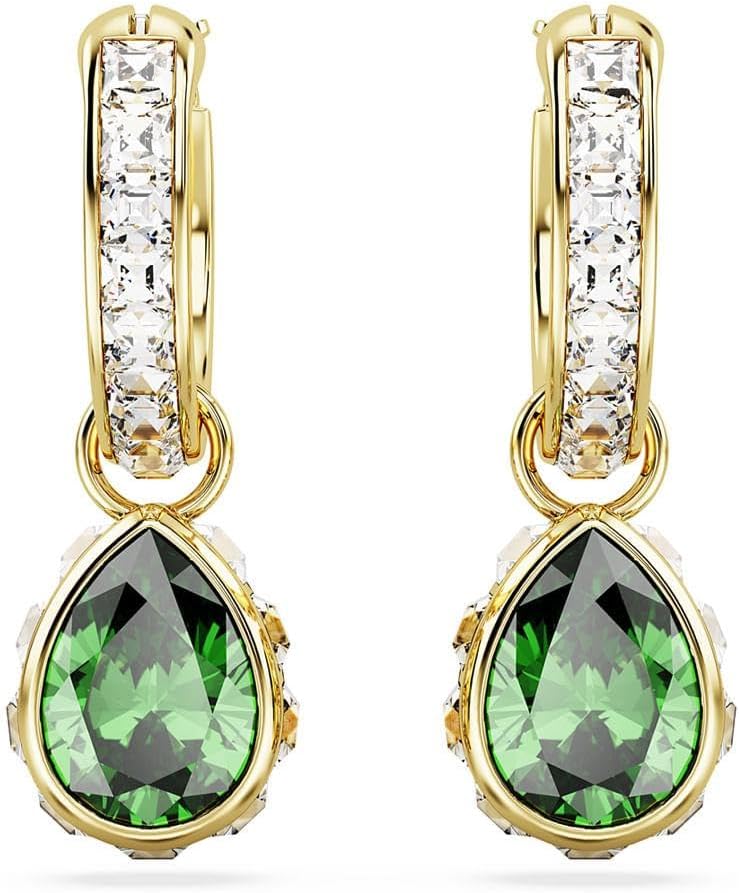 Swarovski Chroma Crystal Earring Collection, Gold Tone Finish Setting