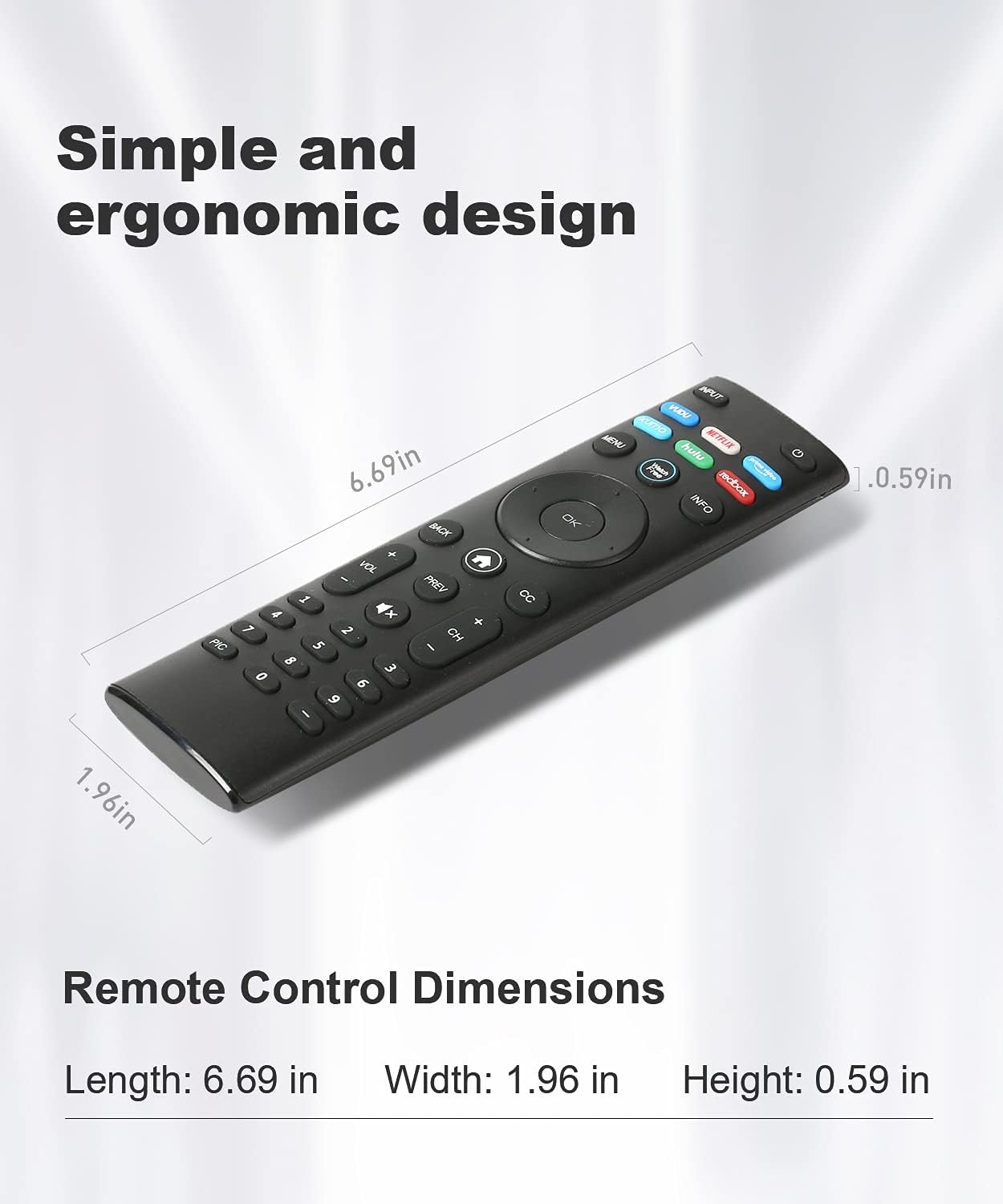 for Vizio smart tv Remote Replacement,Compatible with vizio Smart TV