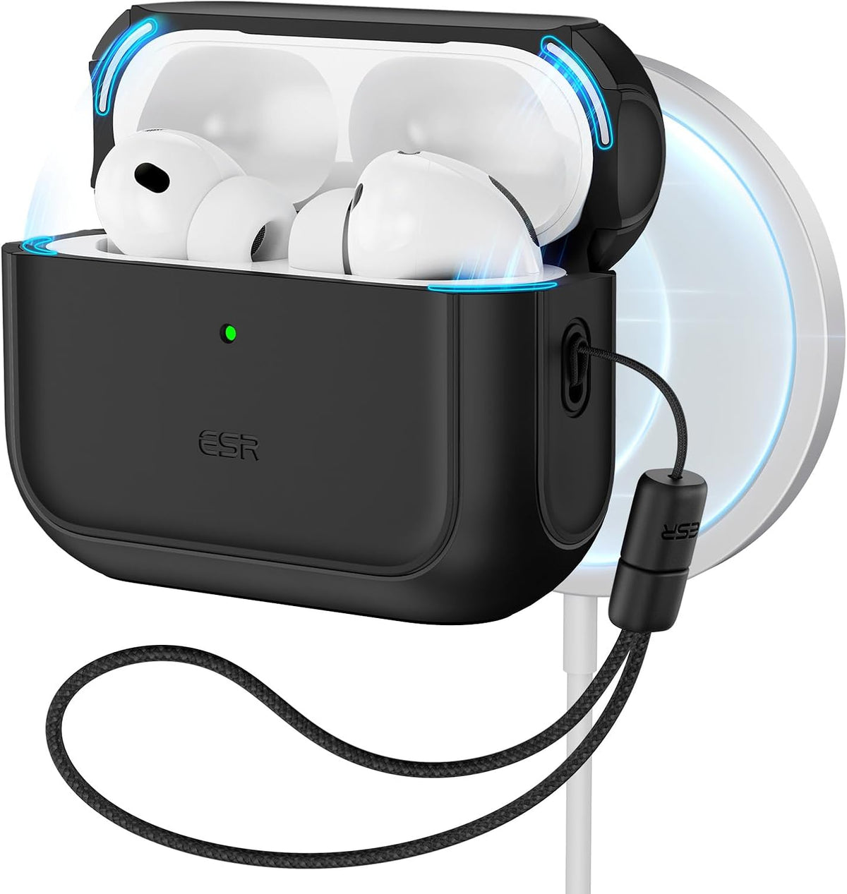 ESR for AirPods Pro 3 Case, Compatible with MagSafes, Black