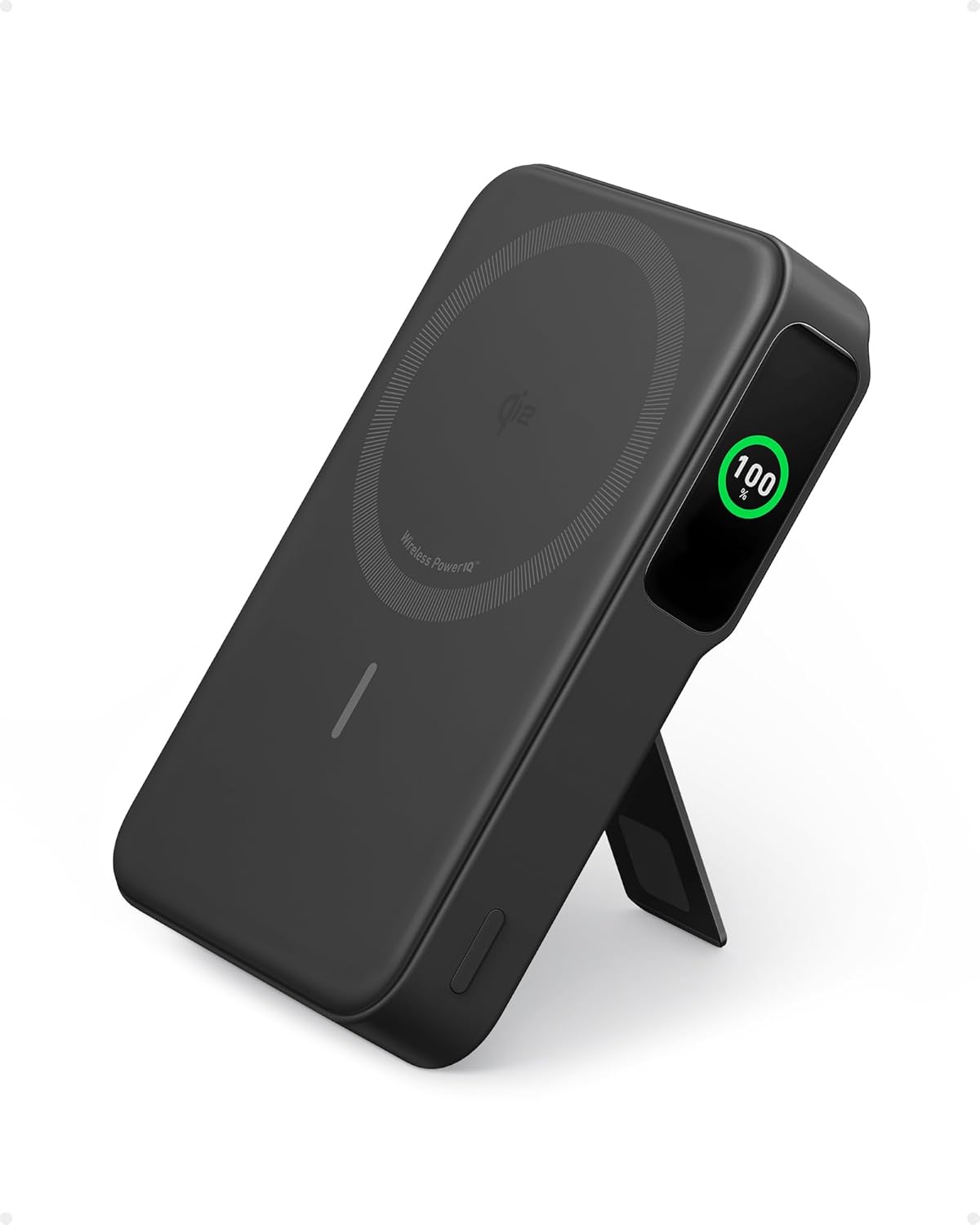 Anker MagGo Power Bank, 10,000mAh Qi2-Certified 15W Max Portable Charger