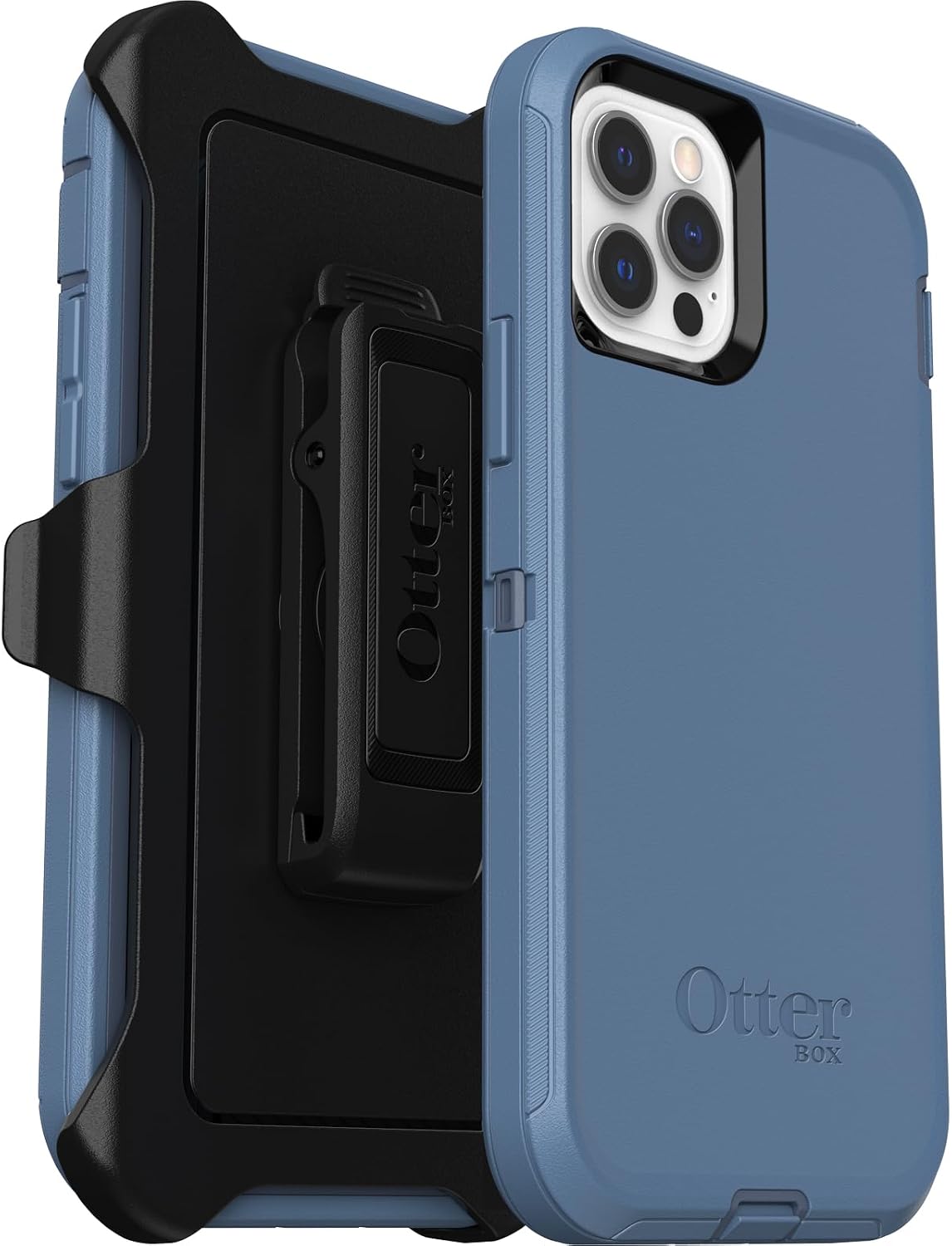 OtterBox Defender Series Screenless Edition Case for iPhone 12 & iPhone 12 Pro (Only) - Holster Clip Included - Non-Retail Packaging - Forest Ranger (Green)