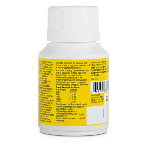 Safe-guard (Fenbendazole) Dewormer Liquid 125ml