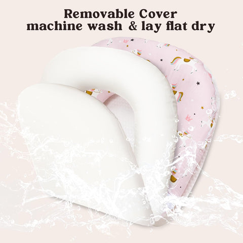 4-in-1 Baby Lounger for Newborns 0-24 Months, Portable & Foldable
