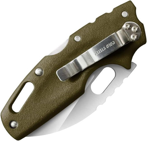 COLD STEEL Tuff Lite 2.5" AUS8A Sheepsfoot Razor-Sharp Plain Blade 3.5" Griv-Ex Handle Pocket Folding Knife