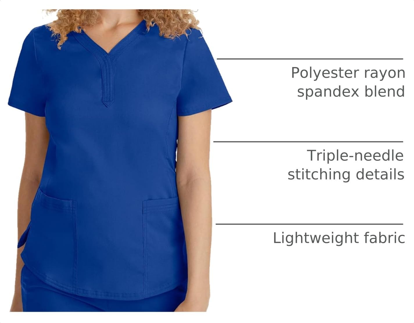 Healing Hands Purple Label Jane Scrub Top for Women Y-Neck Design