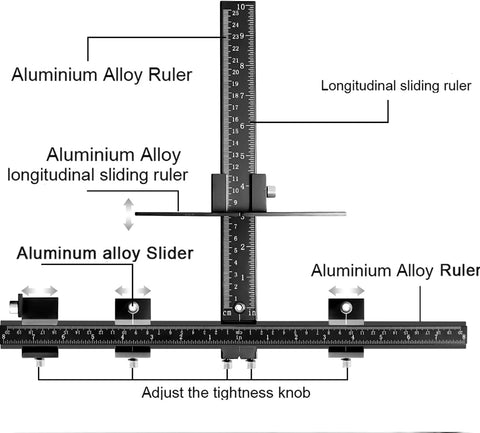 King&Charles Aluminum Cabinet Hardware Jig&Auto Center Punch