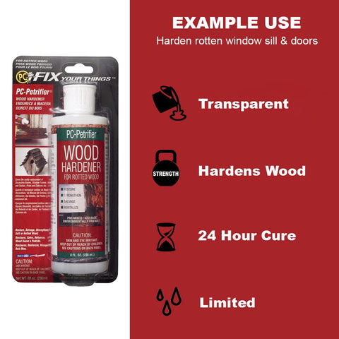 PC Products PC-Petrifier Water-Based Wood Hardener, 16 Fl Oz (Pack of 2)