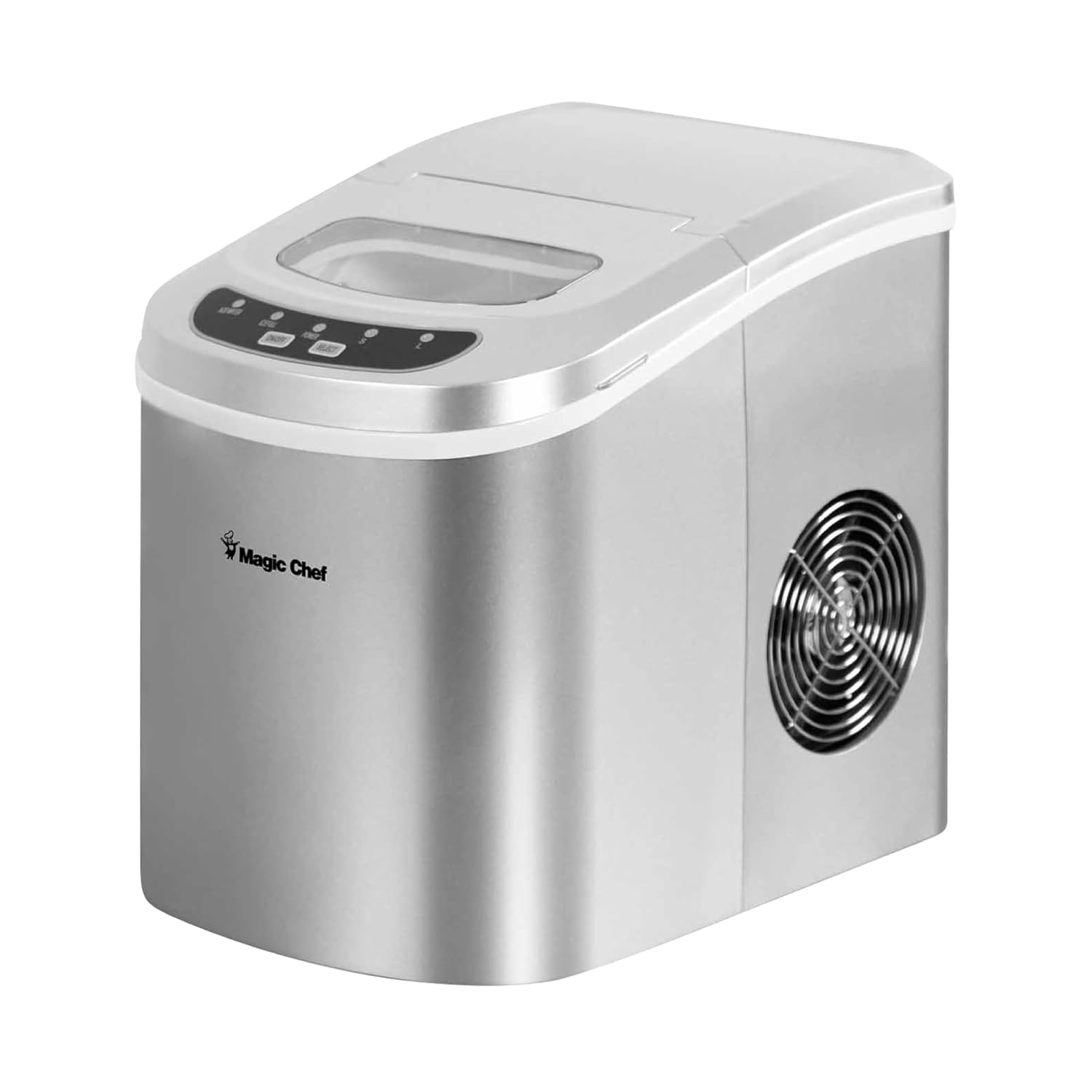 Magic Chef 27-Lb. Portable Ice Maker, Tabletop, Silver
