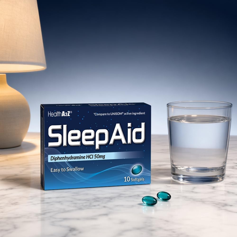 HealthA2Z® Sleep Aid Diphenhydramine 50mg, 30 Softgels (Pack of 3)