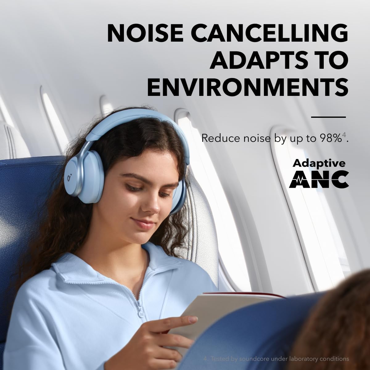 Soundcore Anker Space One ANC Over-Ear Headphones, Voice Reduction
