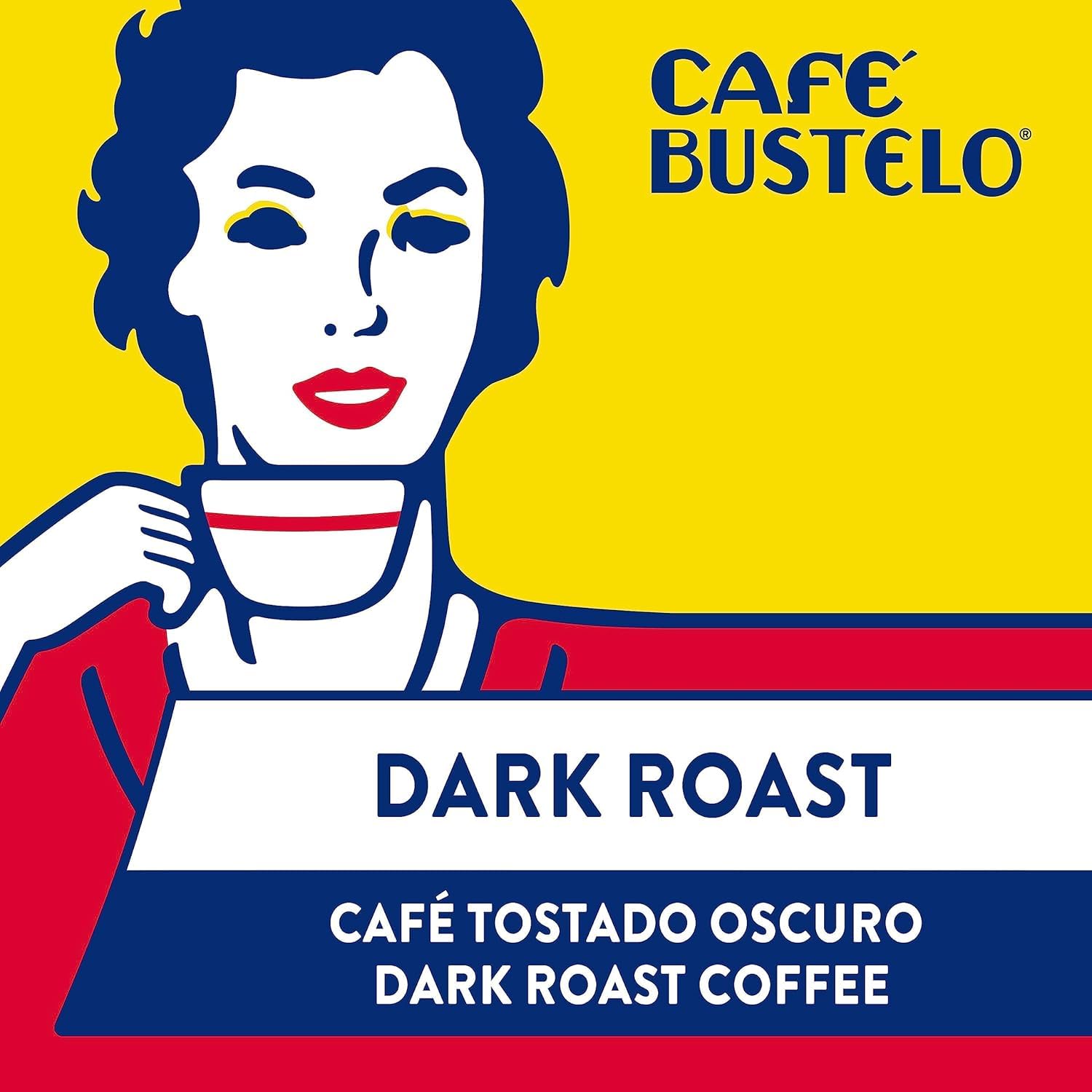 Café Bustelo Espresso Ground Coffee, Dark Roast, 12 Bricks (10 Oz. Each) | Bold Latin flavor, Stands up to milk & sugar, Ideal for cafecitos & much more, Vacuum sealed, Shelf stable, SNAP EBT eligible