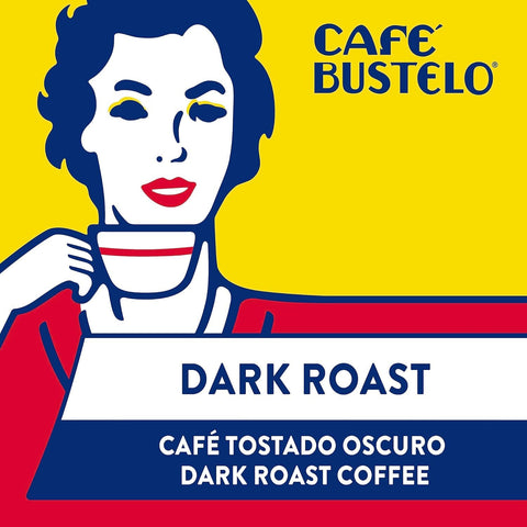 Café Bustelo Espresso Ground Coffee, Dark Roast, 12 Bricks (10 Oz. Each) | Bold Latin flavor, Stands up to milk & sugar, Ideal for cafecitos & much more, Vacuum sealed, Shelf stable, SNAP EBT eligible