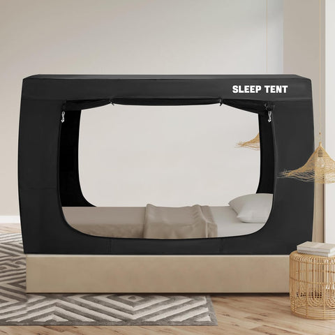 Twin Bed Tent Canopy for Kid Adult, Indoor Privacy Sleep Blackout Tents