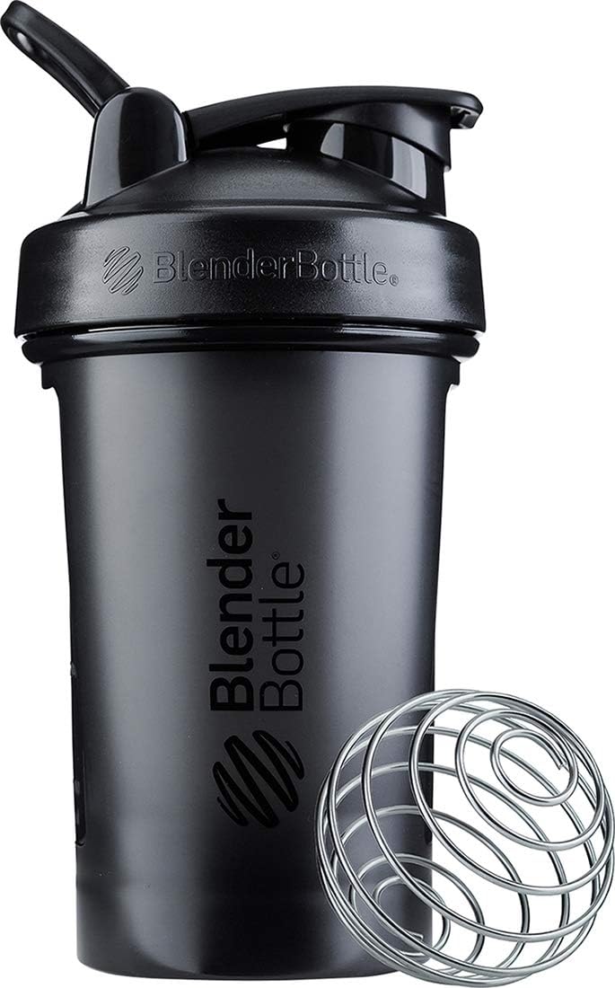 BlenderBottle Classic V2 Plastic Shaker Bottle 20 oz Black