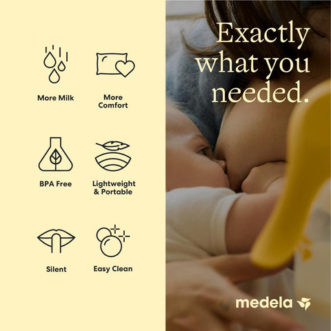 Medela Harmony Manual Breast Pump, On-the-Go, More Milk Output