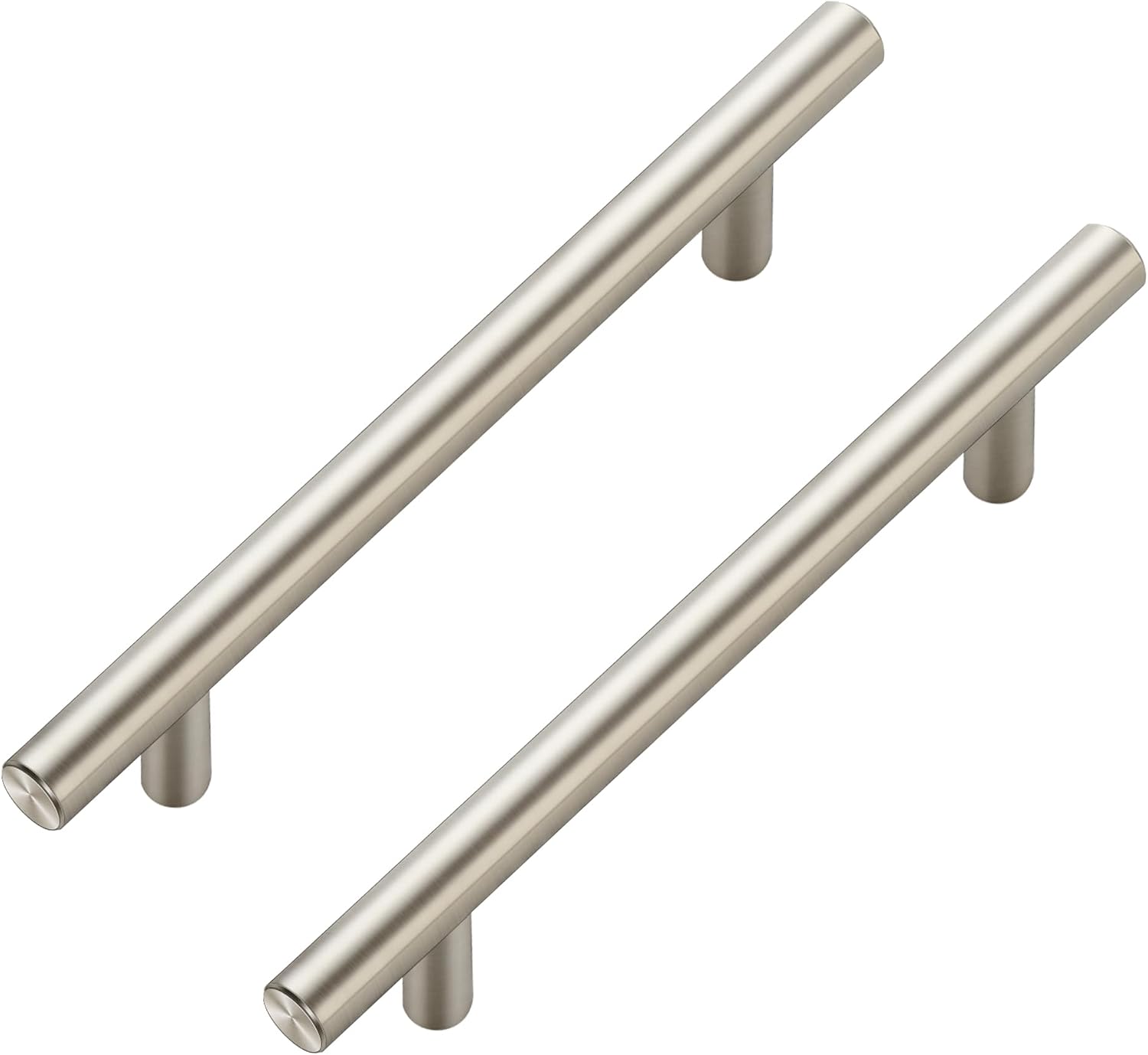 20 Pack Brushed Nickel Cabinet Handles, 5 in Hole Center Cabinet Pulls