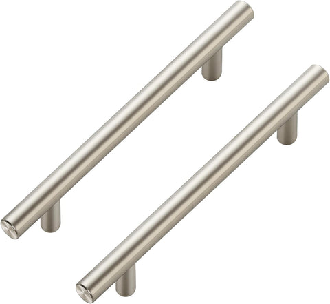 20 Pack Brushed Nickel Cabinet Handles, 5 in Hole Center Cabinet Pulls