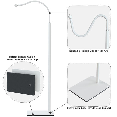 iTODOS Baby Monitor Floor Stand Holder Mount Compatible with HelloBaby HB6550/6560,Infant Optics DXR-8 Pro,Nanit Pro & Flex Stand,VTech VM819/VM901,Momcozy,Owlet,eufy,Babysense,Motorola