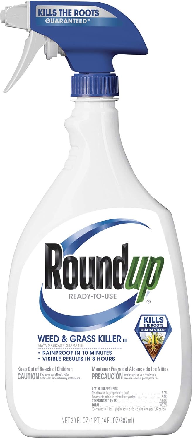 Roundup 5003410 Weed and Grass Killer III Ready-to-Use Trigger Spray, 30-Ounce