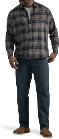 Lee Men's Big & Tall Extreme Motion Flat Front Regular Straight Pant