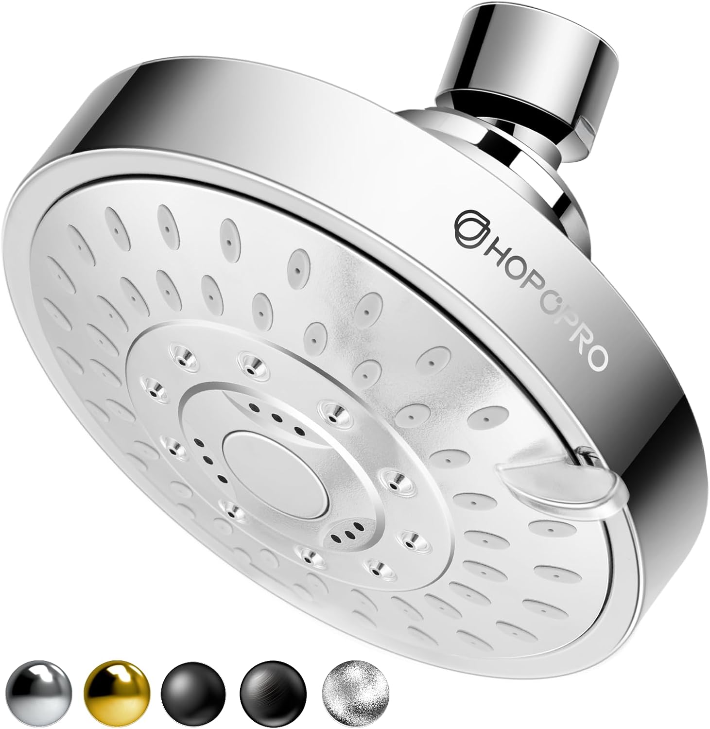 High Pressure Shower Head, HOPOPRO 5-Mode Fixed Showerhead, NBC Recommended