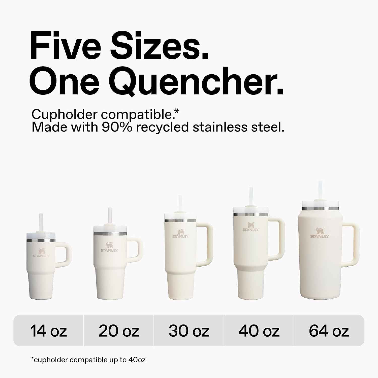 STANLEY Quencher H2.0 Flow State Tumbler, 20 oz, Sunrise Spiral