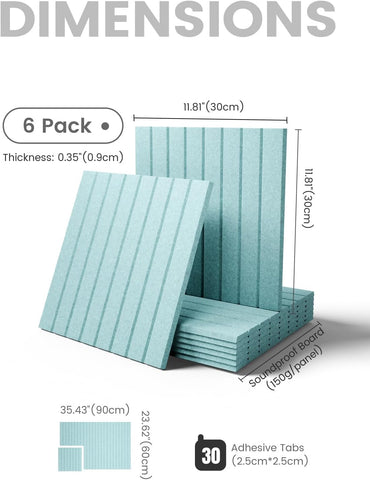 Fluxynara 36" x 24" Large Felt Bulletin Board, Aqua Blue