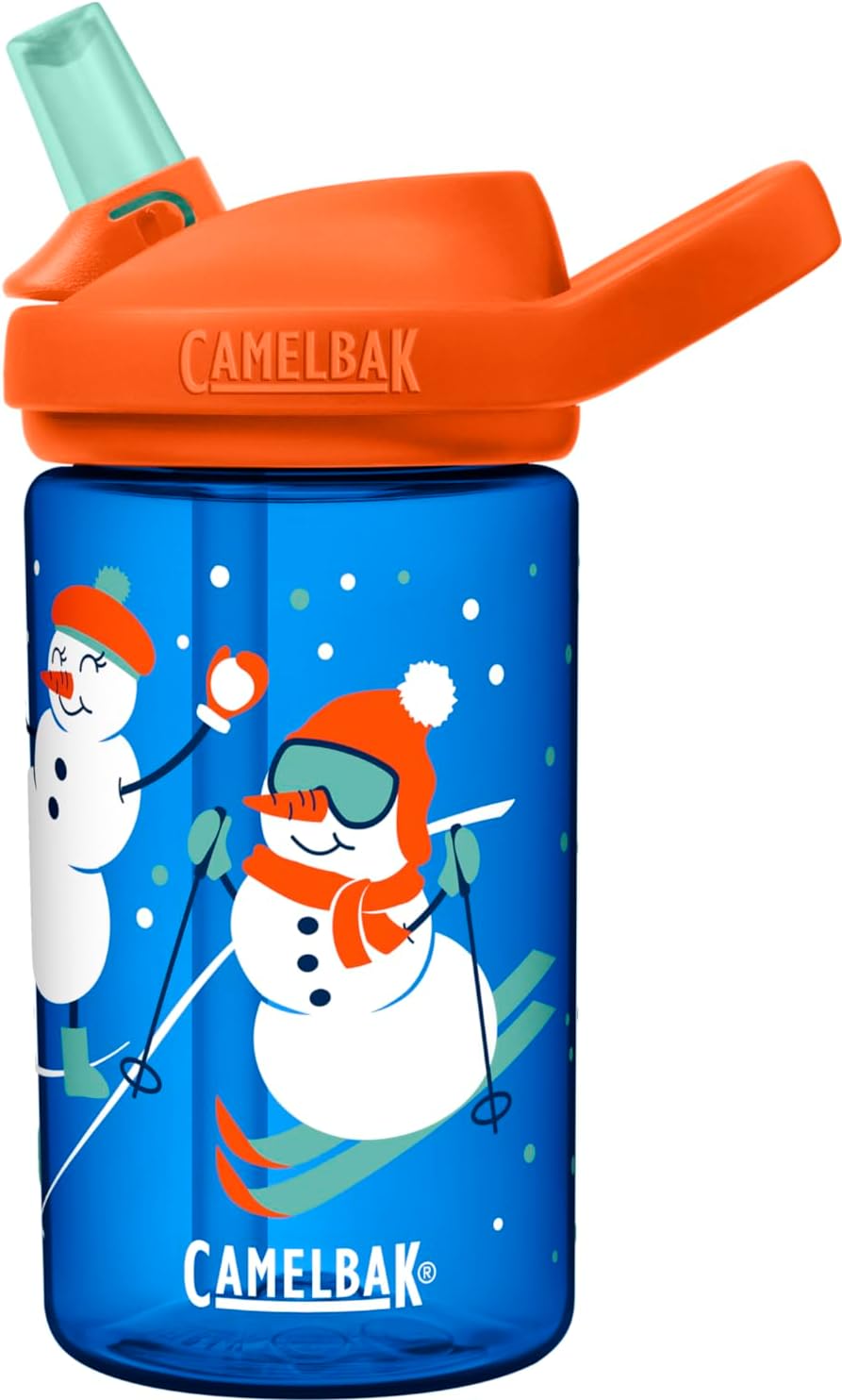 CamelBak Eddy+ Kids Water Bottle with Bite Valve Straw, Leak‑Resistant Easy Sip Design for Everyday Hydration, 14oz