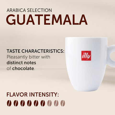 illy Whole Bean Coffee, Guatemala Single Origin Medium Roast, 8.8oz, 6 Pack