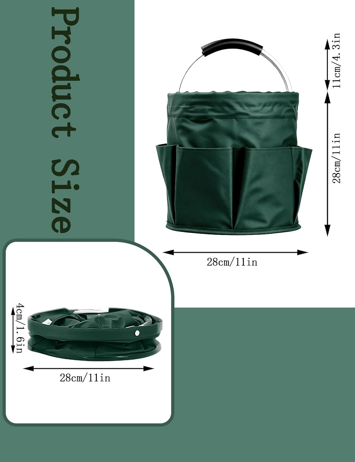 Cleaning Caddy with Handle, for Cleaning Supplies Organizer Bucket