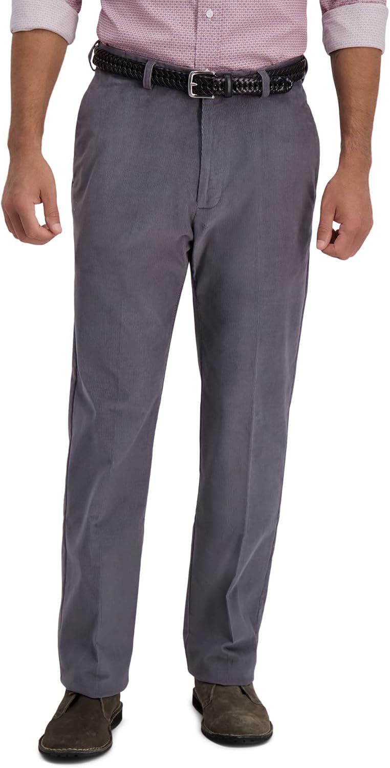 Haggar Men’s Classic Fit Premium Stretch Corduroy Pant