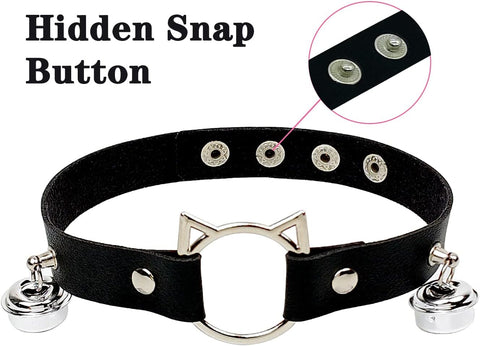 Therian Mask Animal Wolf Paw Gloves & Furry Cat Ears Collar Set with Fox Tail - Cosplay Costume Kit