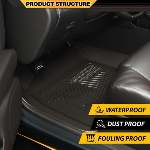 G-PLUS TPE Cargo Liners Mats 3PCS Fit Honda Accord Sedan 2018-2022