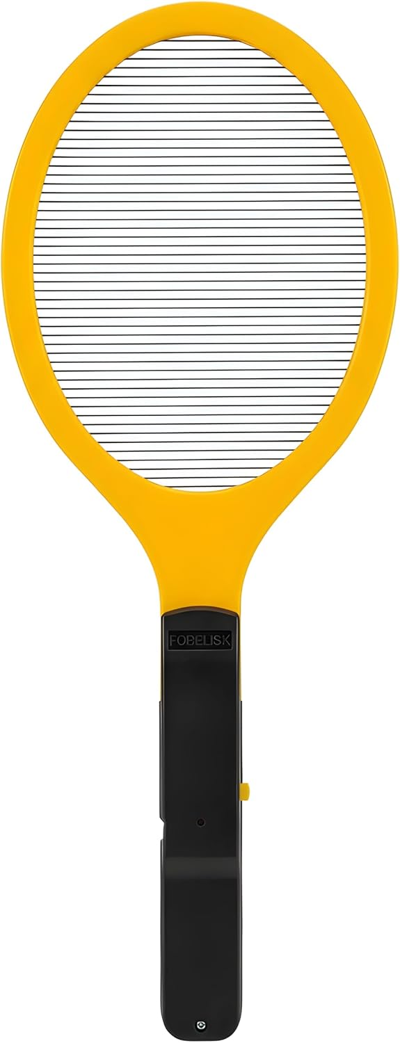 Electric Fly Swatter - Bug Zapper - Powerful 2200V Mosquito & Flies Killer, Fly Swatter for Indoors & Outdoors, Handheld Electric Zapper for Home, Kitchen, Camping (2AA Batteries Included)