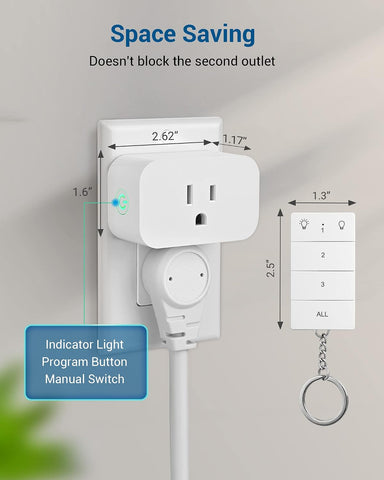 DEWENWILS Remote Control Outlet, 100FT Range, Independent Control Outlet