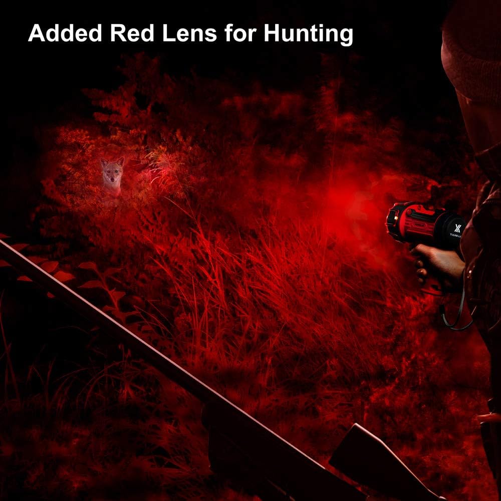 YIERBLUE Rechargeable Spotlight Flashlight with 2000,000 High Lumen LED