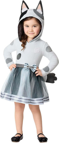 Spirit Halloween Bluey Toddler Muffin Hooded Dress Costume, Officially Licensed, Baby TV Costumes, Bluey Kids Outfit