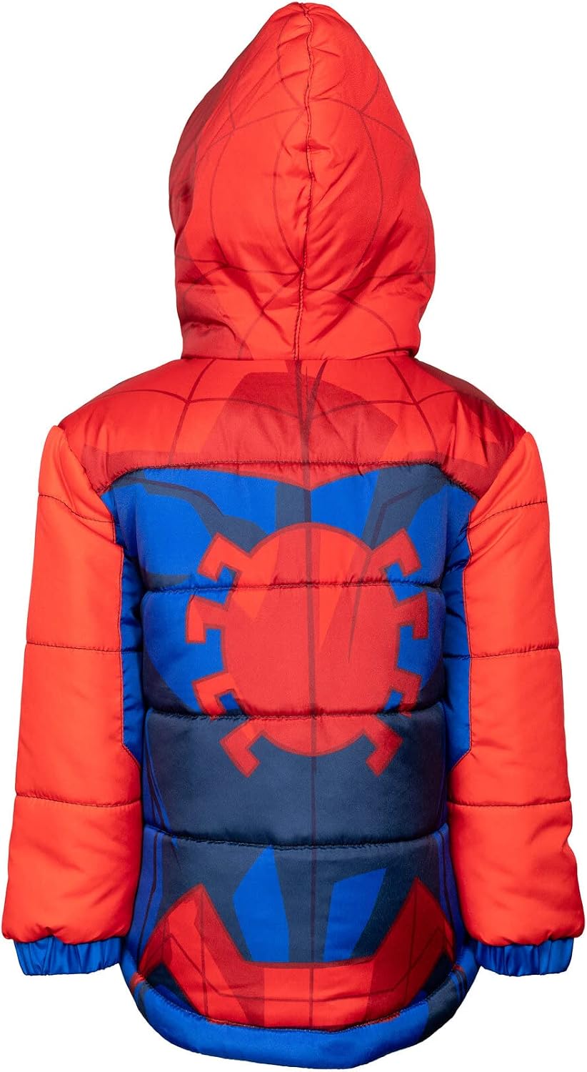 Marvel Hooded Zip-Up Puffer Jacket Toddler to Big Kid