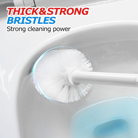 FORASTO 2in1 Toilet Brush & Plunger Set, Bathroom Essentials for Apartment