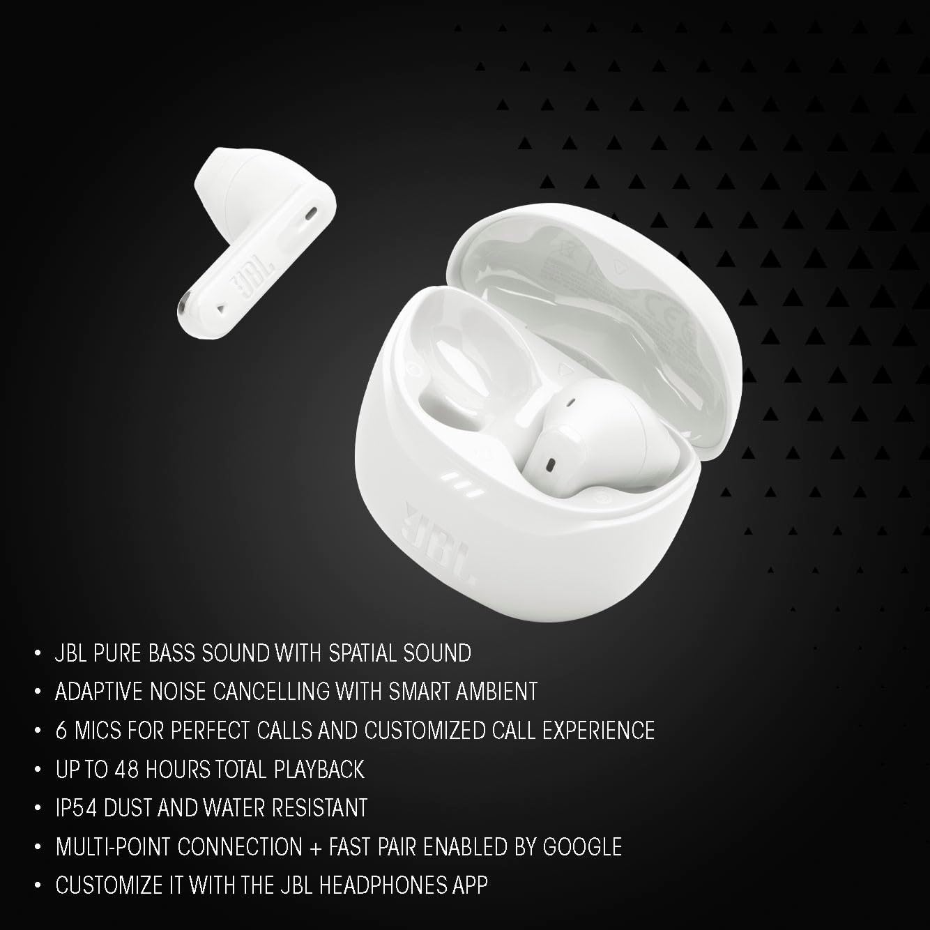 JBL Tune Flex 2 - Noise Cancelling Earbuds - Black