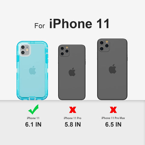 Follaroma for iPhone 11 Case, Heavy Duty Protection, Blue